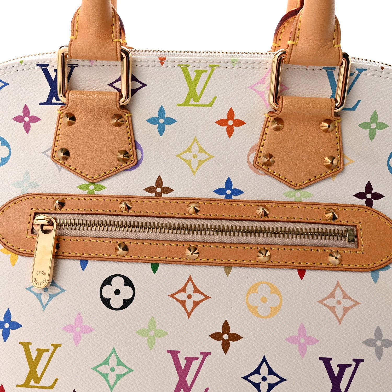 Louis Vuitton Monogram Multicolor Alma White 8 of 13