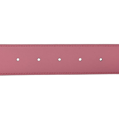 Gucci Moon Calfskin Interlocking G 37mm Belt 90 36 Glossy Pink 4 of 5