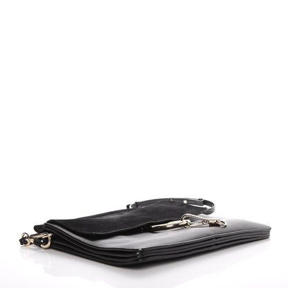 Chloe Suede Calfskin Medium Faye Shoulder Bag Black 4 of 12
