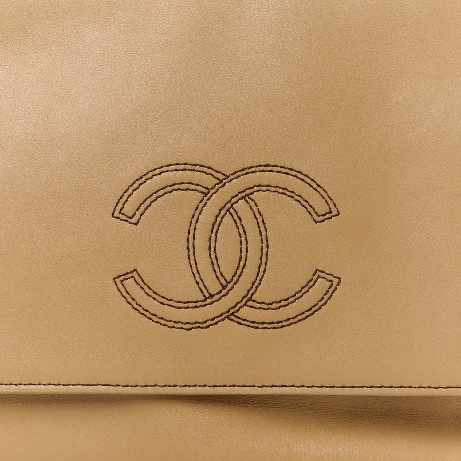 Chanel Lambskin CC Tassel Shoulder Bag Beige 10 of 12