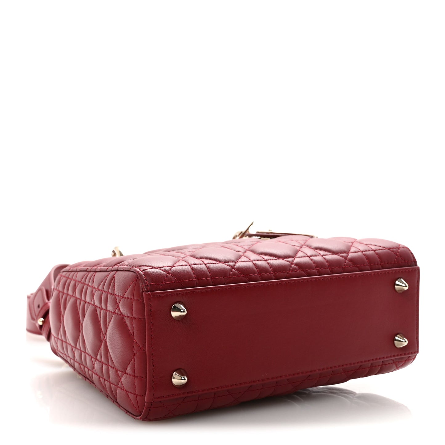 Lambskin Cannage Small My ABCDior Lady Dior Red