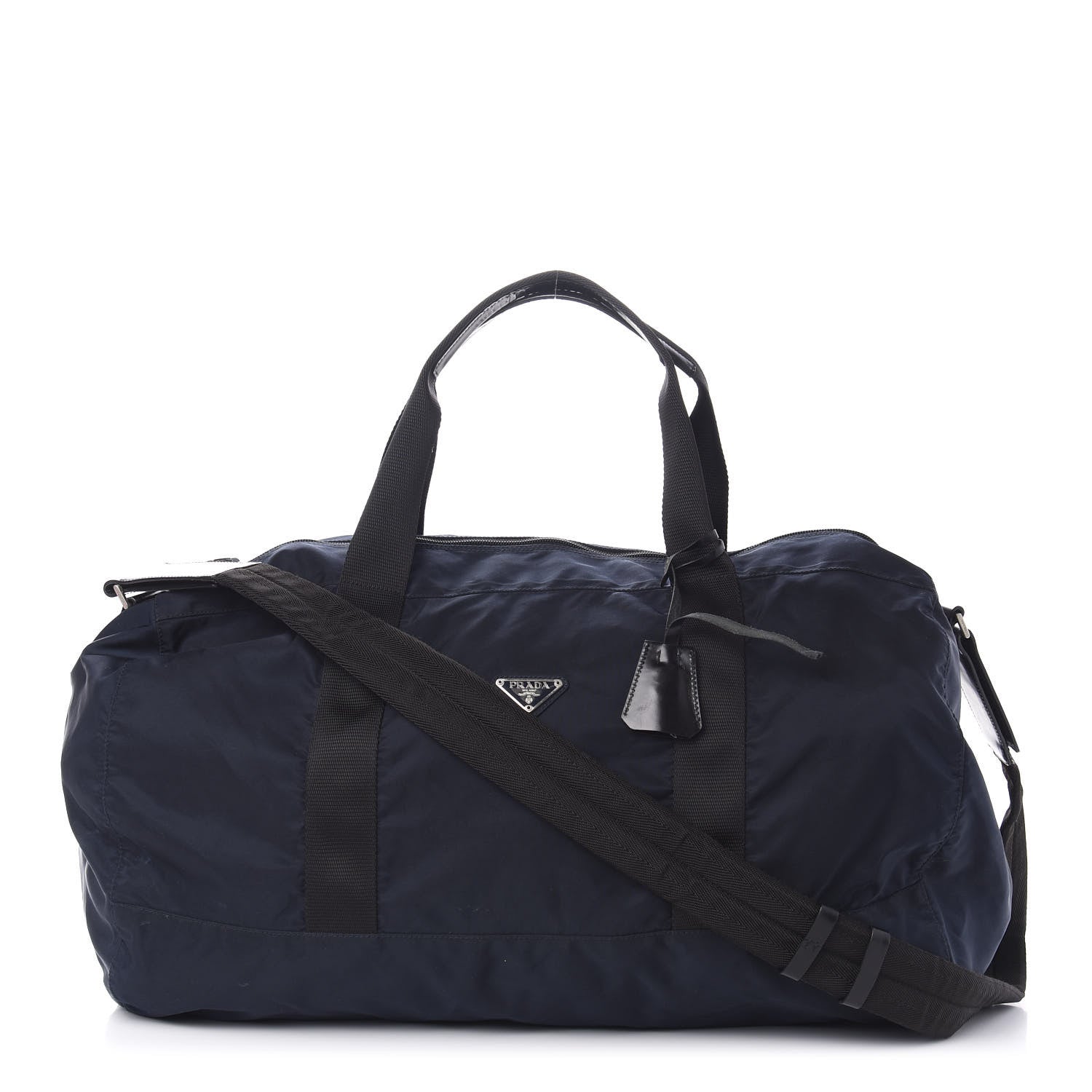 Prada Tessuto Nylon Duffle Blue 1 of 9