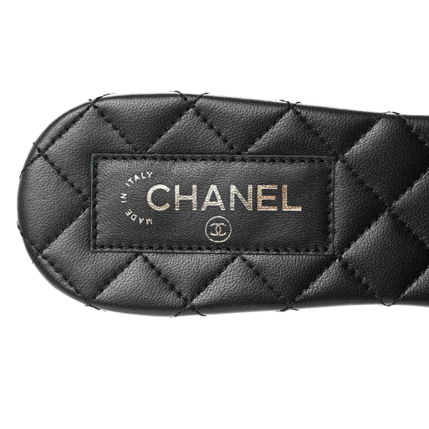 Chanel Satin Mule Sandals 38.5 Black 7 of 9
