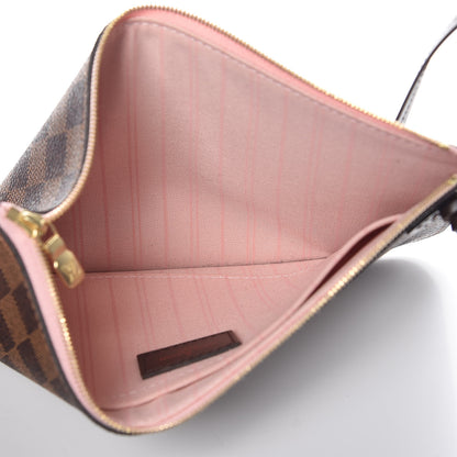 Louis Vuitton Damier Ebene Neo Neverfull MM Rose Ballerine 7 of 15