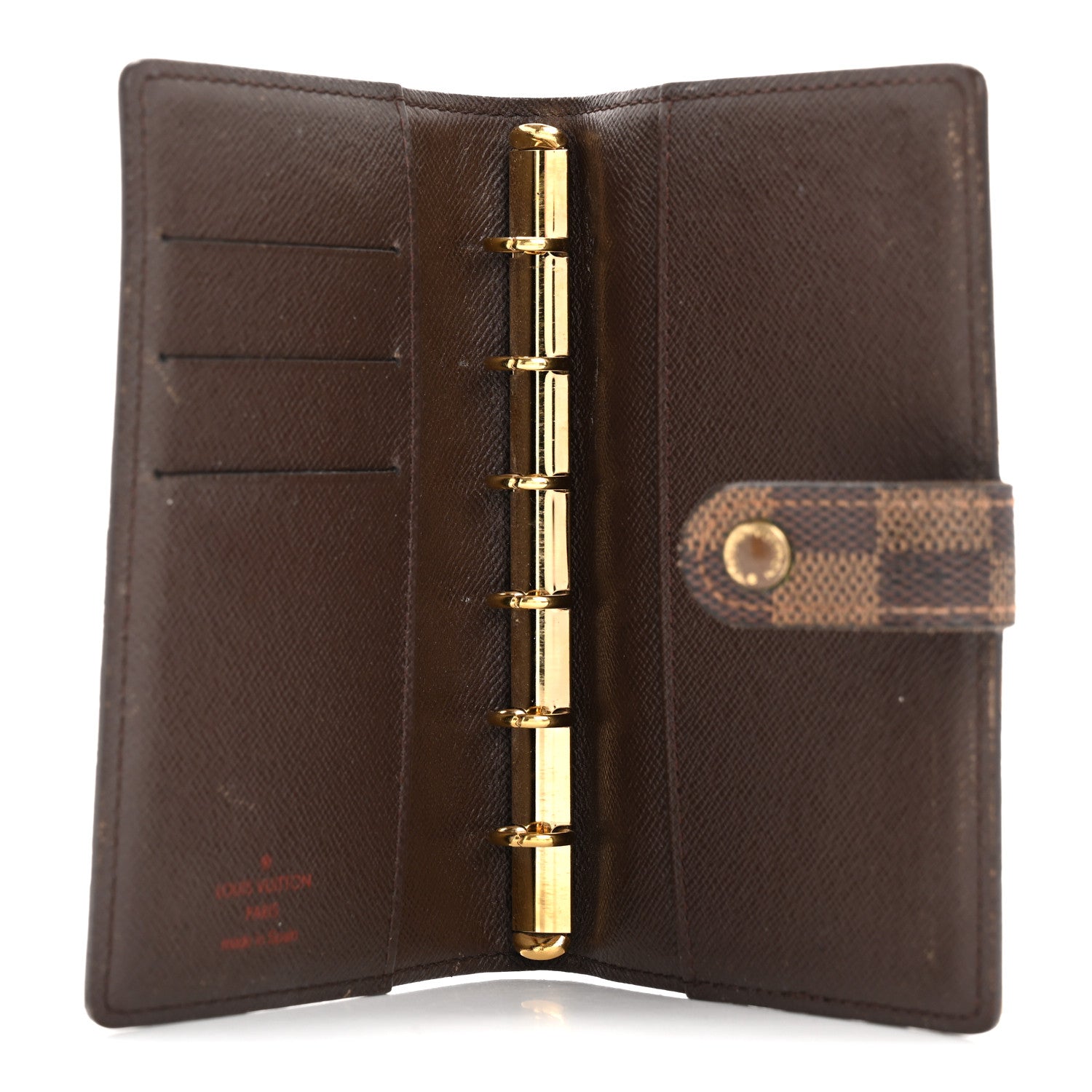 Louis Vuitton Damier Ebene Small Ring Agenda Cover 5 of 9