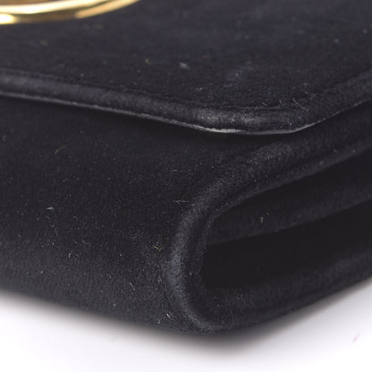 Fendi Velvet F is Wallet on Chain Black 12 of 13