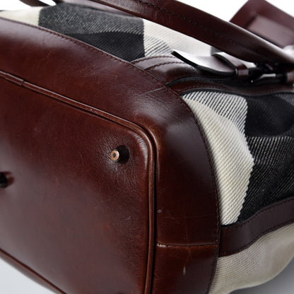 Burberry Canvas Mega Check Lowry Brown 17 of 26