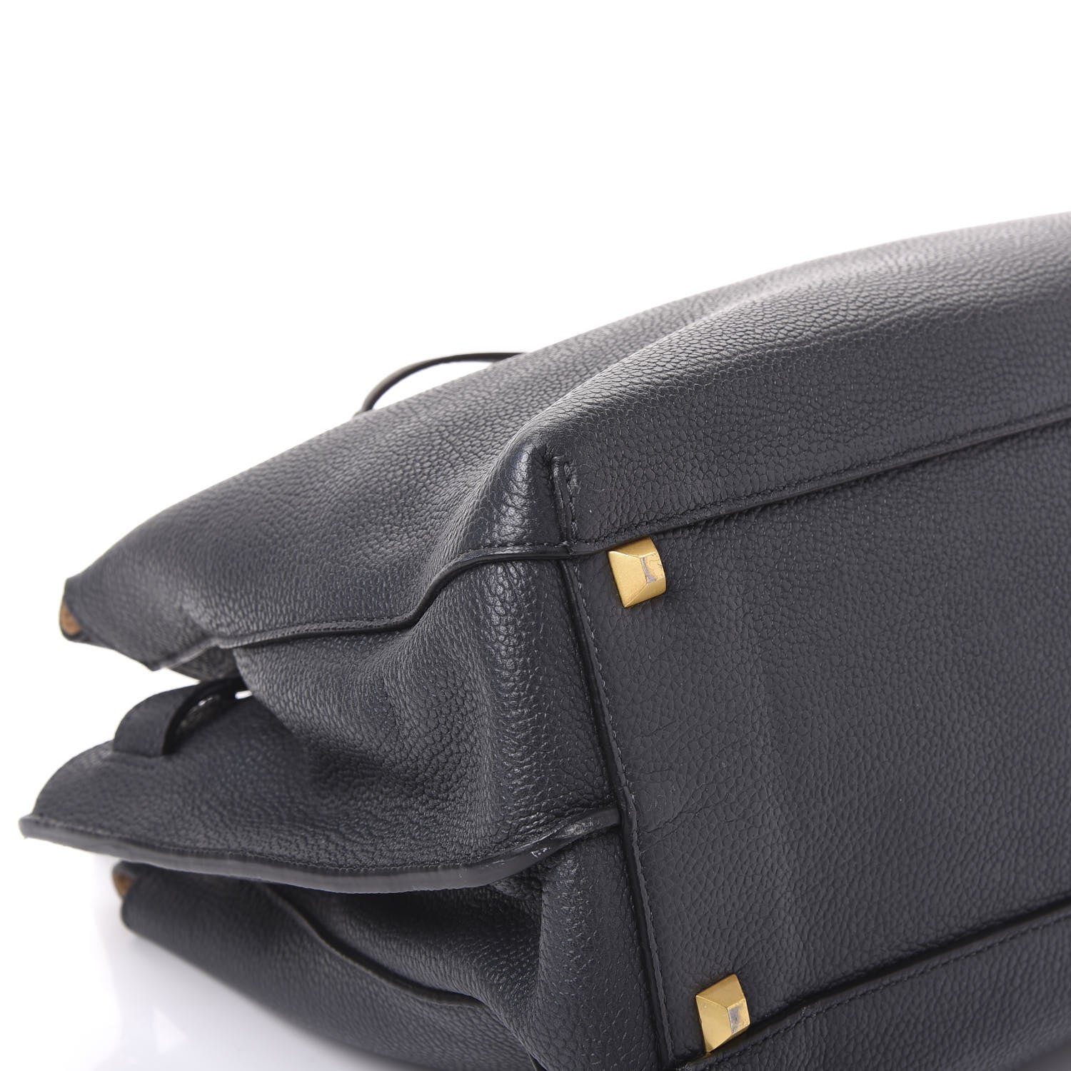 MCM Grained Calfskin Medium Milla Tote Phantom Grey 5 of 10
