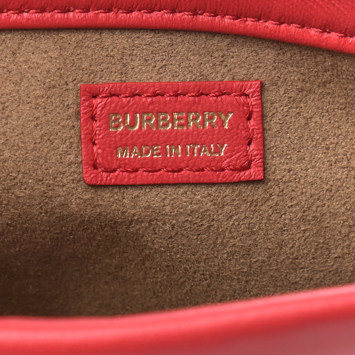 Burberry Calfskin Small Drawcord Pouch Red 6 of 10
