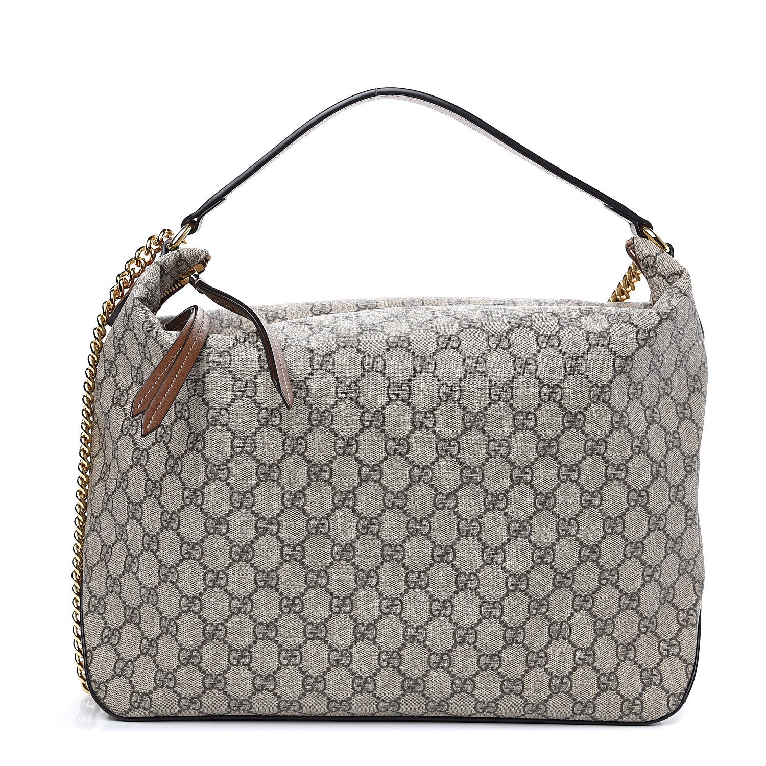 Gucci GG Supreme Monogram Large Linea A Hobo Light Brown 1 of 9