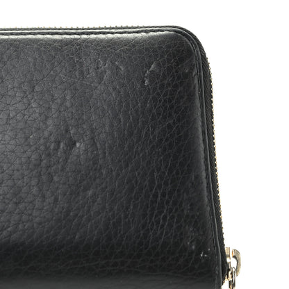 Gucci Pebbled Calfskin Soho Zip Around Wallet Black 12 of 12