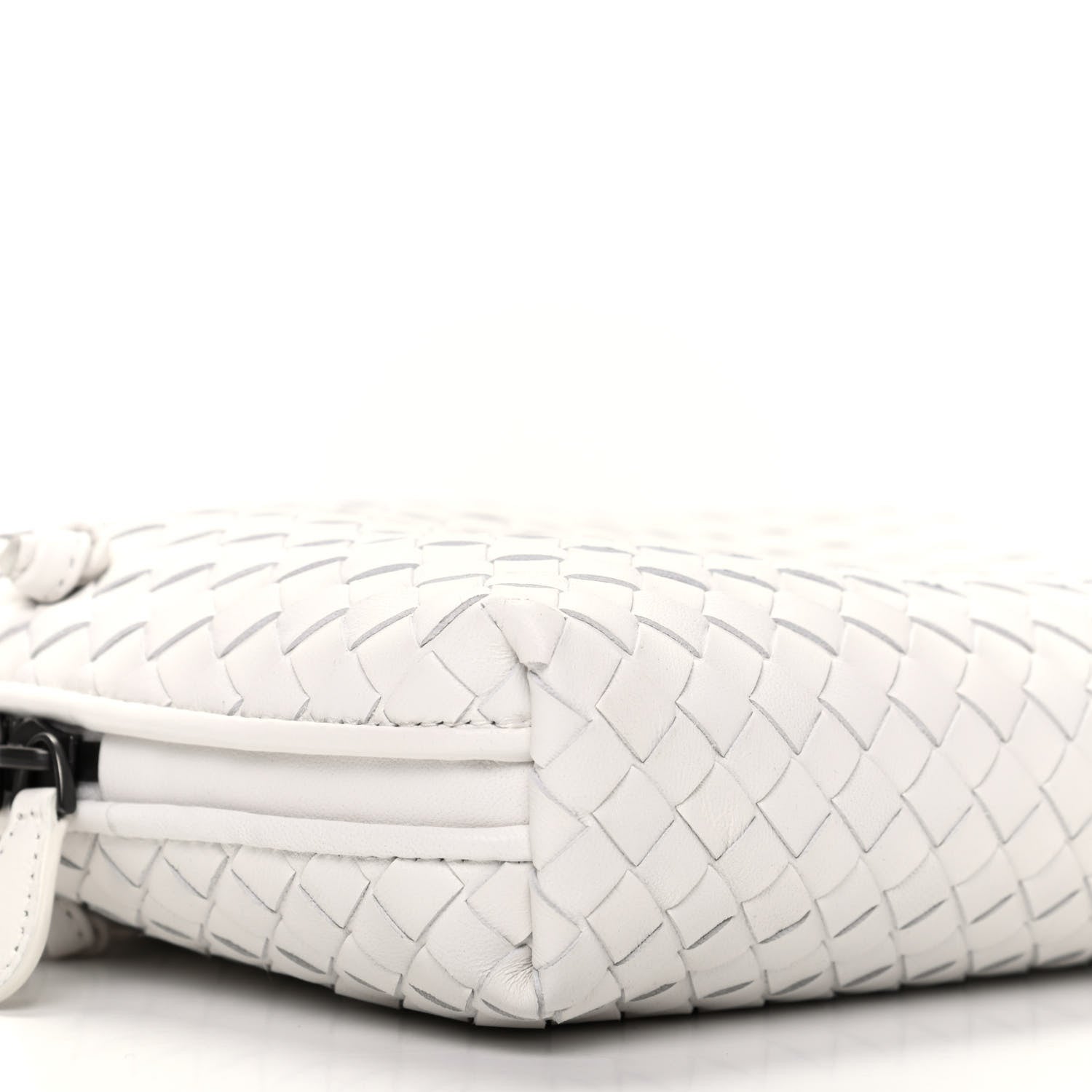 Bottega Veneta Nappa Intrecciato Nodini Crossbody Messenger White 6 of 9