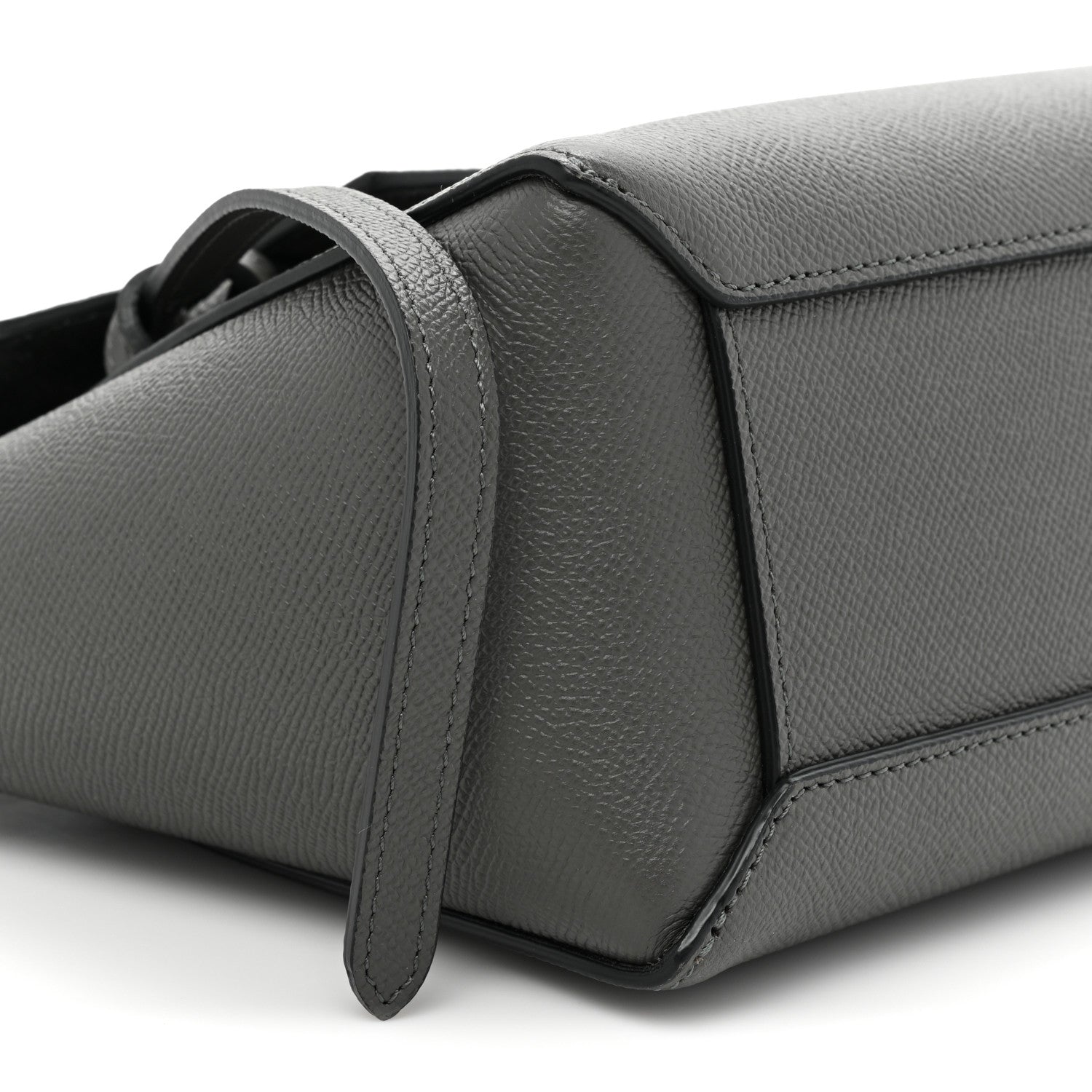 Celine Grained Calfskin Nano Belt Bag Grey 9 of 9