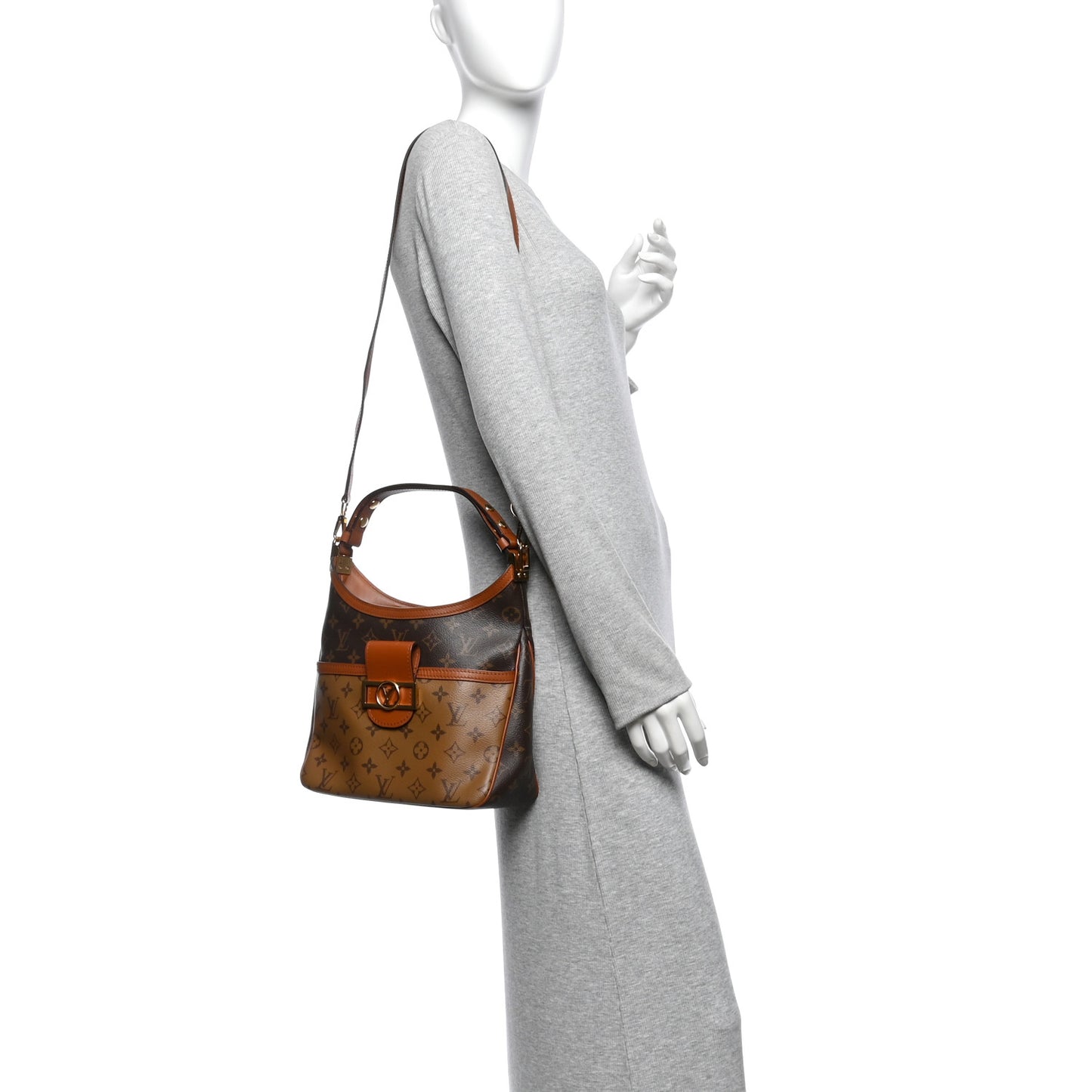 Reverse Monogram Dauphine Hobo PM