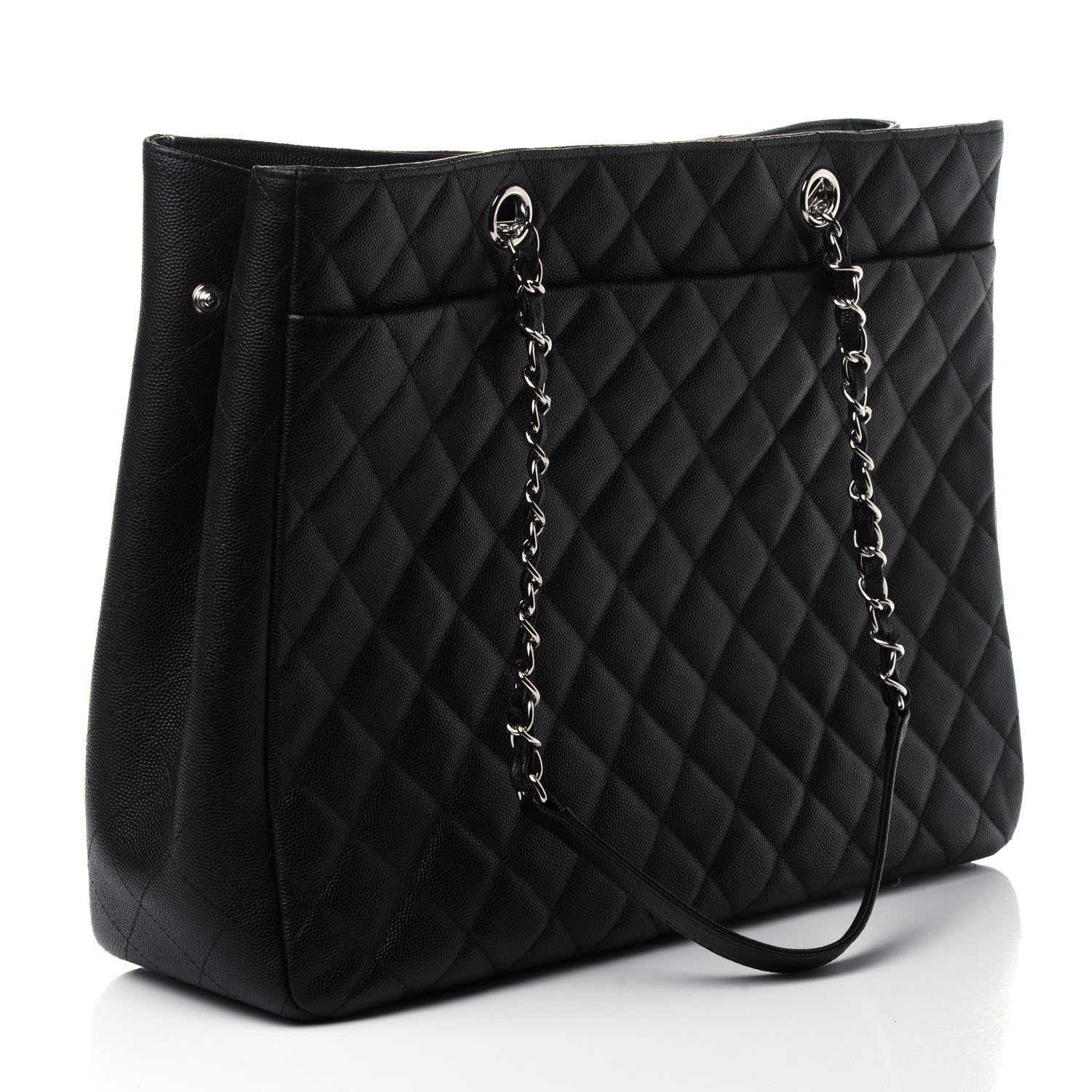 Chanel Caviar Quilted Large Classic Shopping Tote Black 2 of 4
