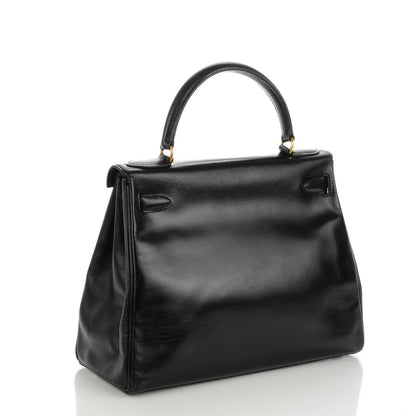 Hermes Box Kelly Retourne 28 Black 3 of 21