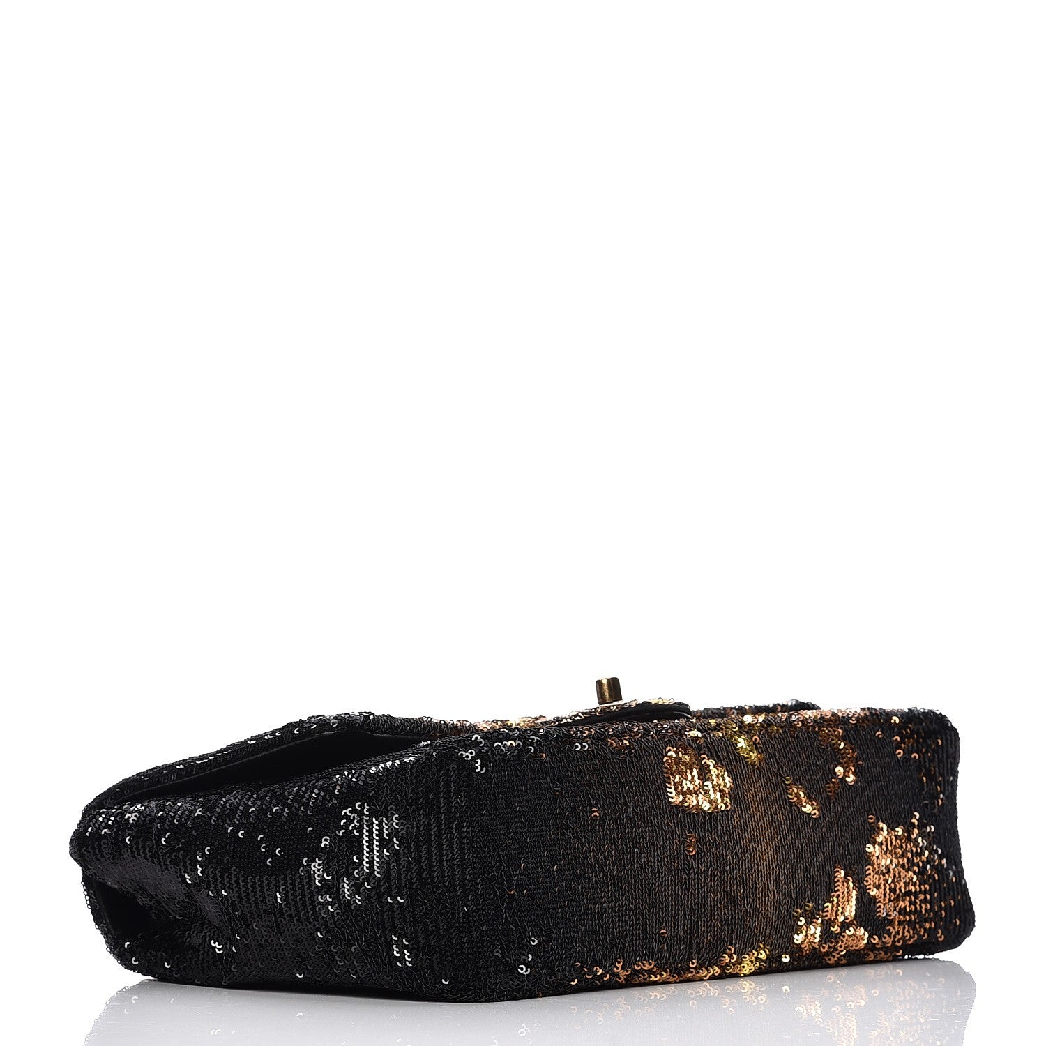 Chanel Sequin Medium Flap Bronze Black 4 of 7