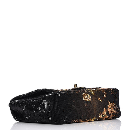 Chanel Sequin Medium Flap Bronze Black 4 of 7