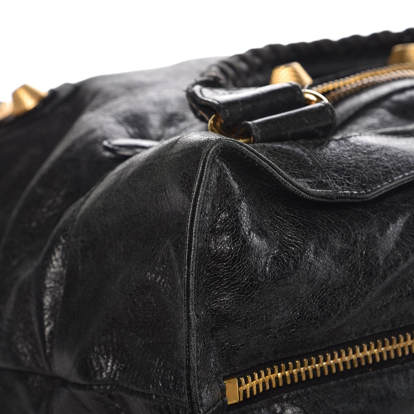 Agneau Giant 21 Gold Hardware Brief Black