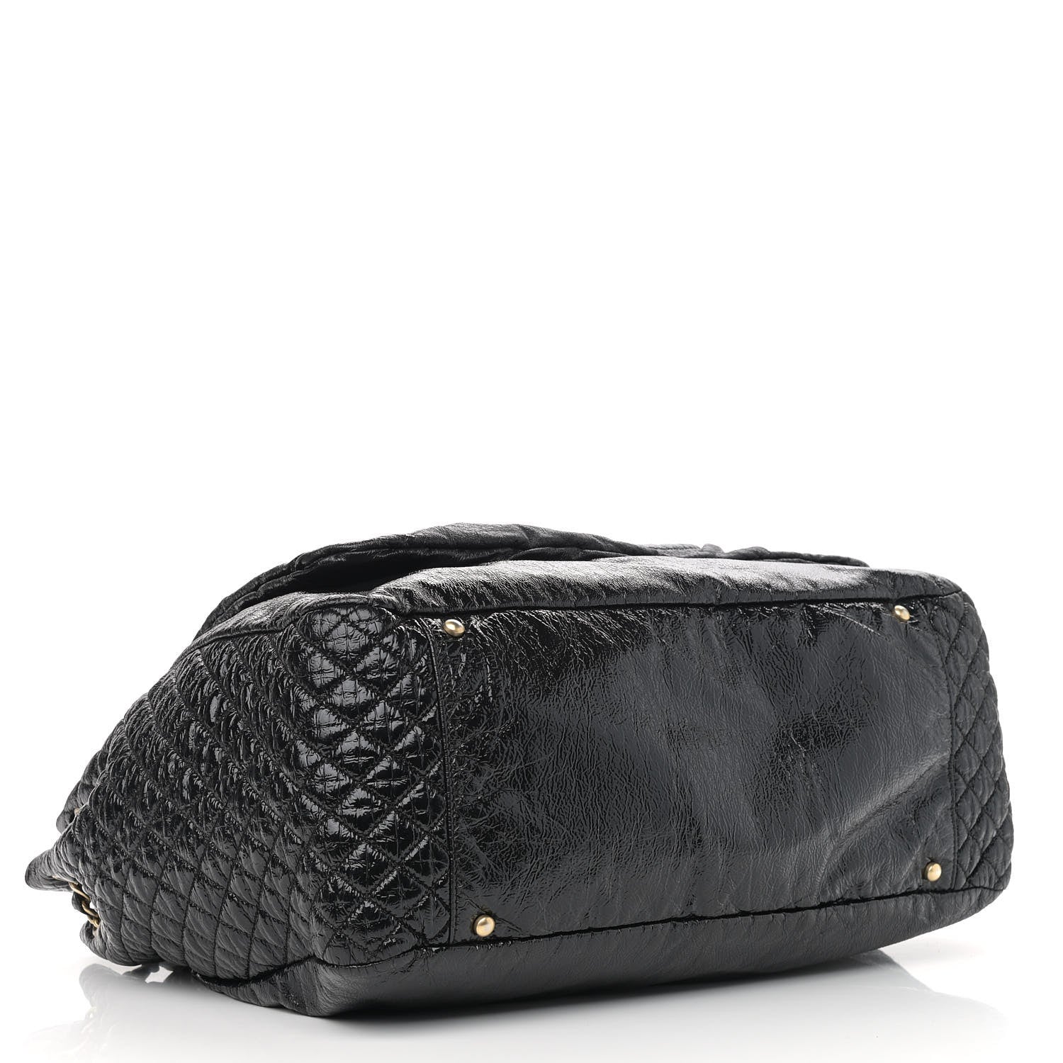 Chanel Vinyl XXL Rock and Chain Flap Black 4 of 10