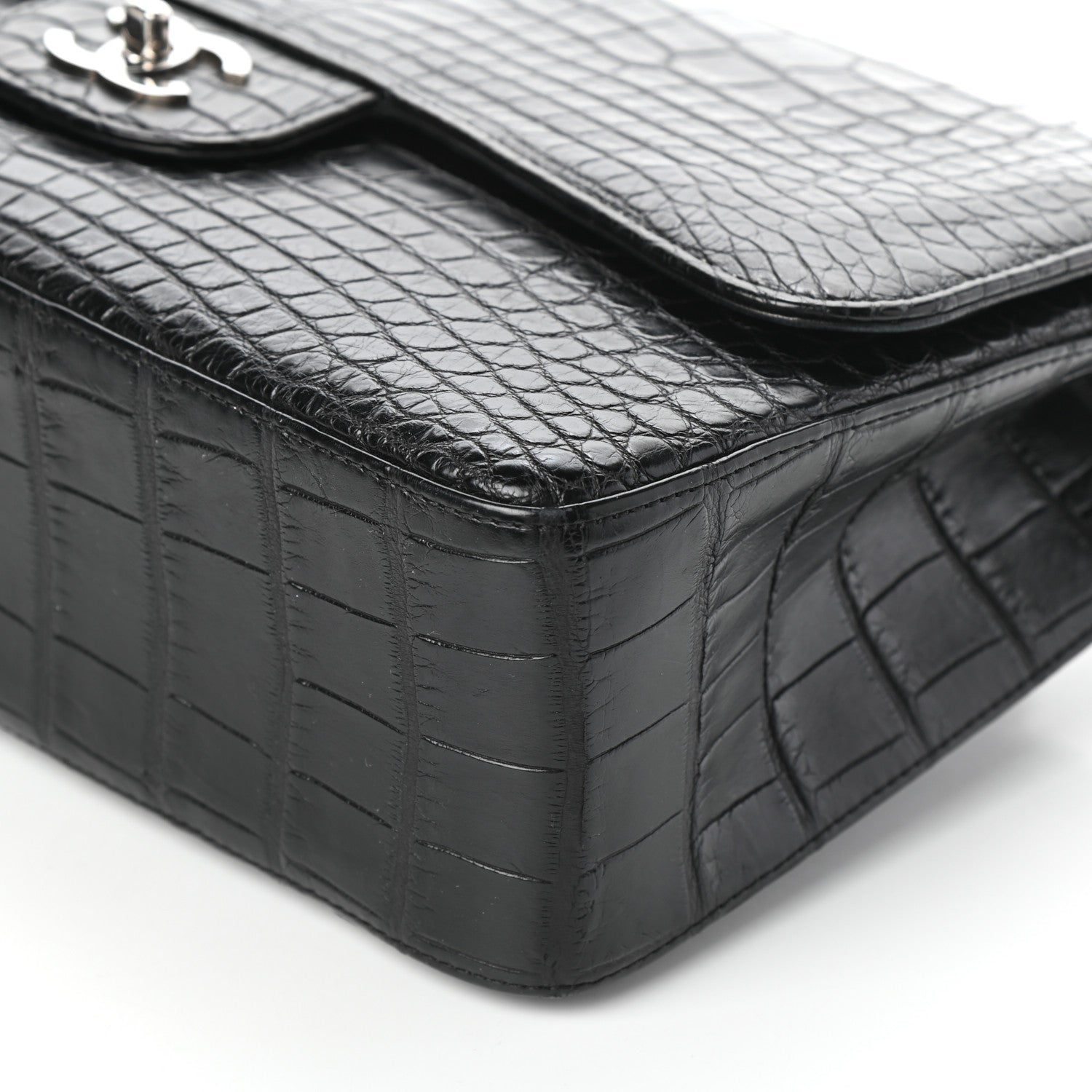 Chanel Alligator Jumbo Single Flap Black 10 of 10
