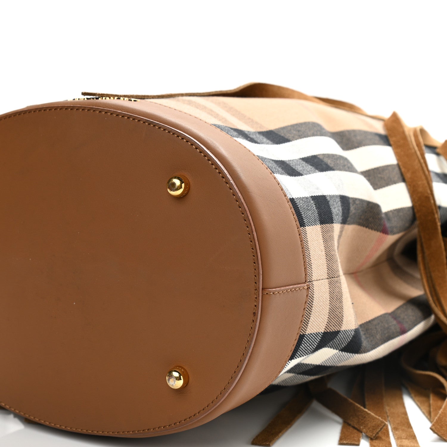 Burberry Prorsum Suede Fringe Bucket Bag Brown 11 of 11