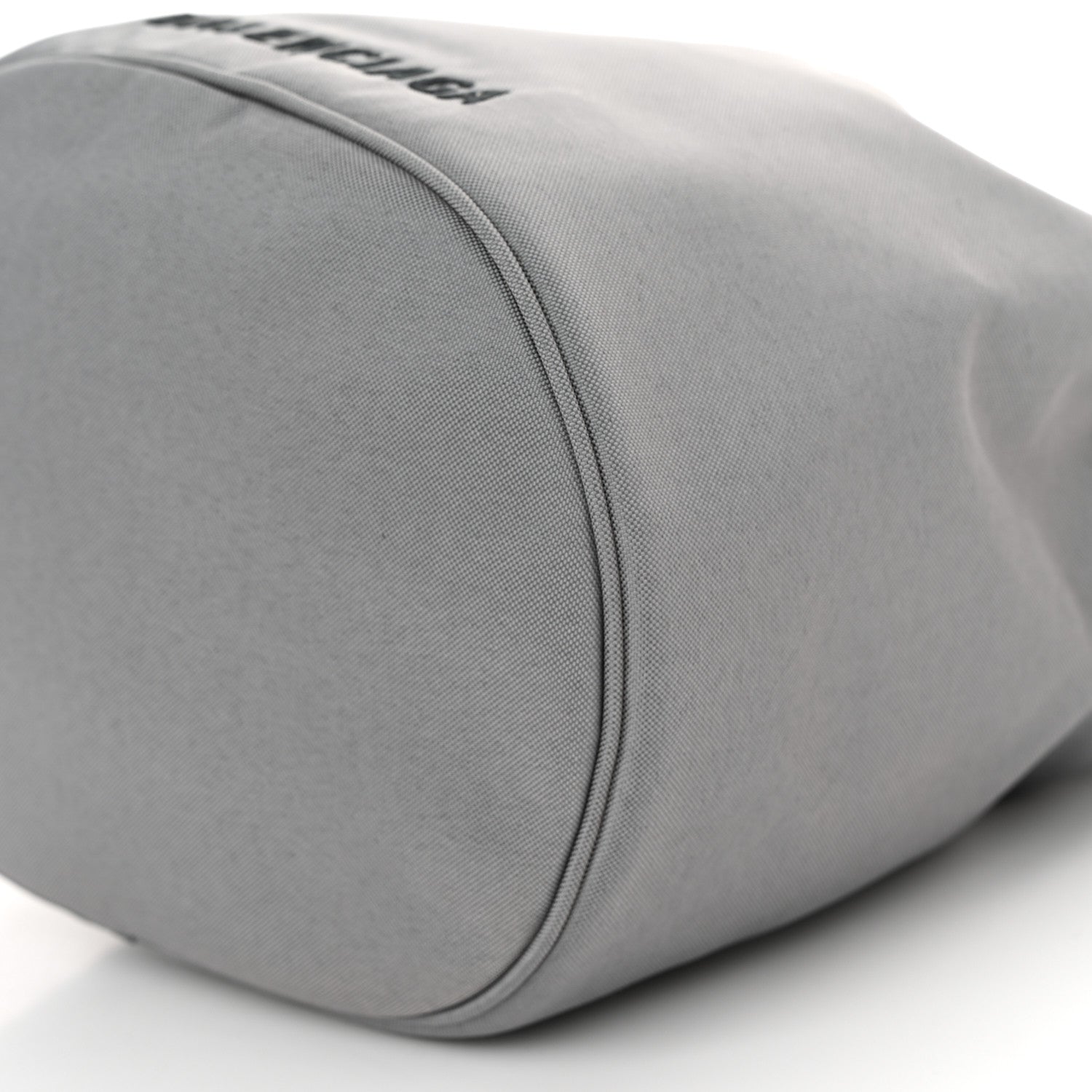 Balenciaga Nylon Wheel Logo Bucket Bag XS Gris Cendre 9 of 9