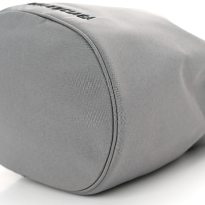 Balenciaga Nylon Wheel Logo Bucket Bag XS Gris Cendre 9 of 9