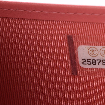 Chanel Caviar Quilted Compact Flap Wallet Pink 8 of 9