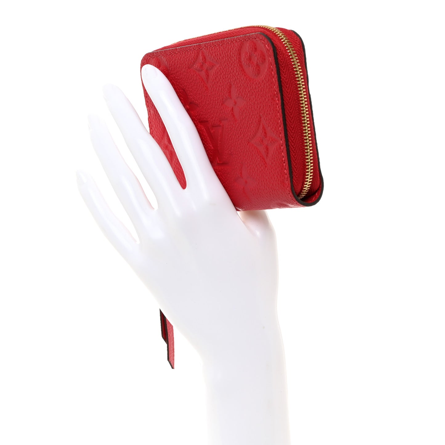 LOUIS VUITTON Empreinte Zippy Coin Purse Scarlet