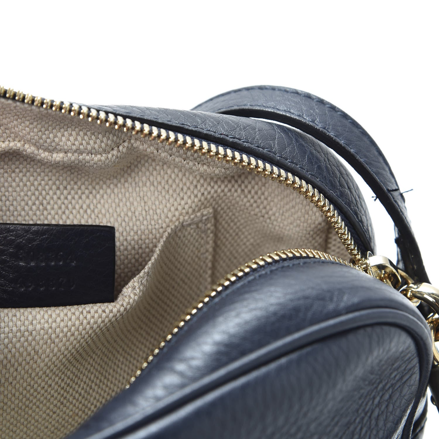 Gucci Pebbled Calfskin Small Soho Disco Bag Blue 6 of 12