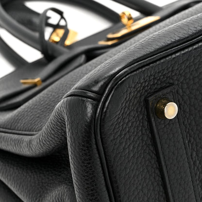Hermes Taurillon Clemence Birkin 35 Black 11 of 16