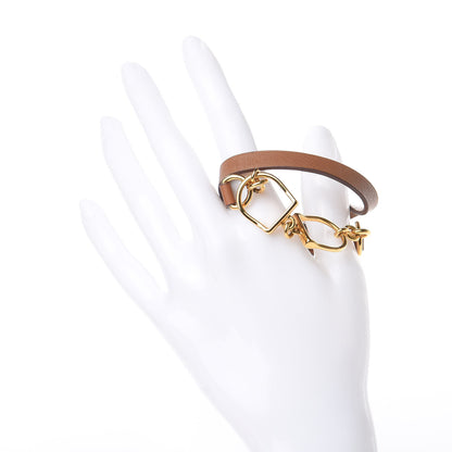 Hermes Swift Etrier Double Tour Bracelet T2 Gold 2 of 6