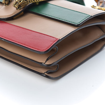 Gucci Calfskin Bamboo Web Medium Dionysus Top Handle Bag Camelia Bright Evergreen Hibiscus Red 9 of 10