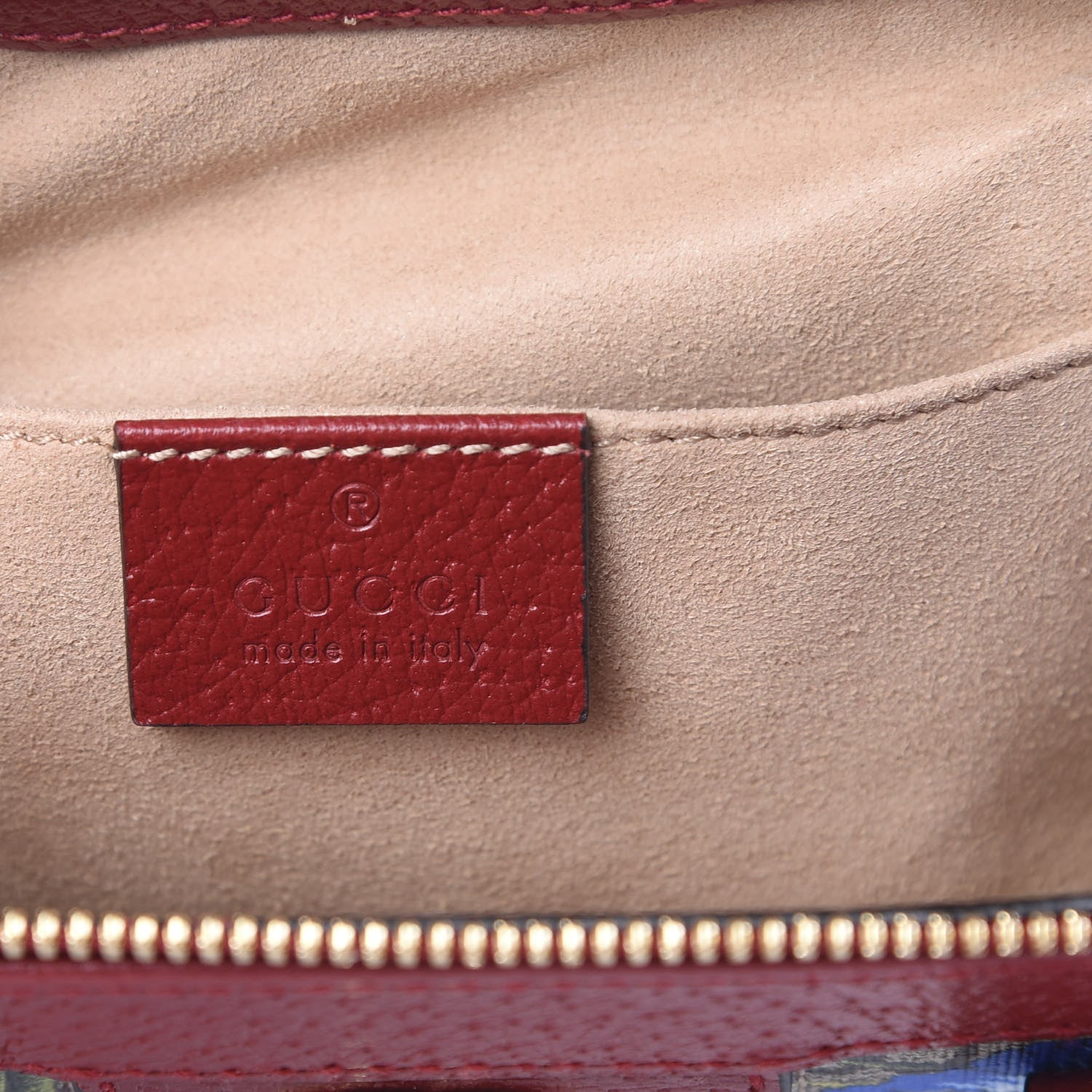 Gucci GG Supreme Monogram Flora Web Small Ophidia Tote Bag Red 5 of 10