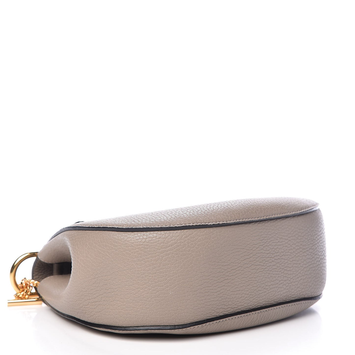 Grained Lambskin Drew Shoulder Bag Motty Grey