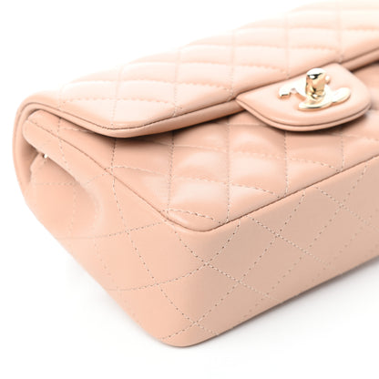 Chanel Lambskin Quilted Mini Rectangular Flap Beige 8 of 9