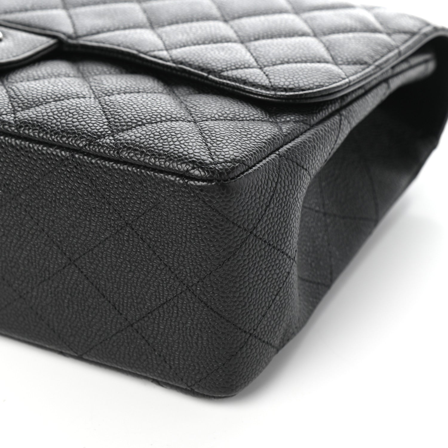 Chanel Caviar Quilted Jumbo Single Flap Black 10 of 10