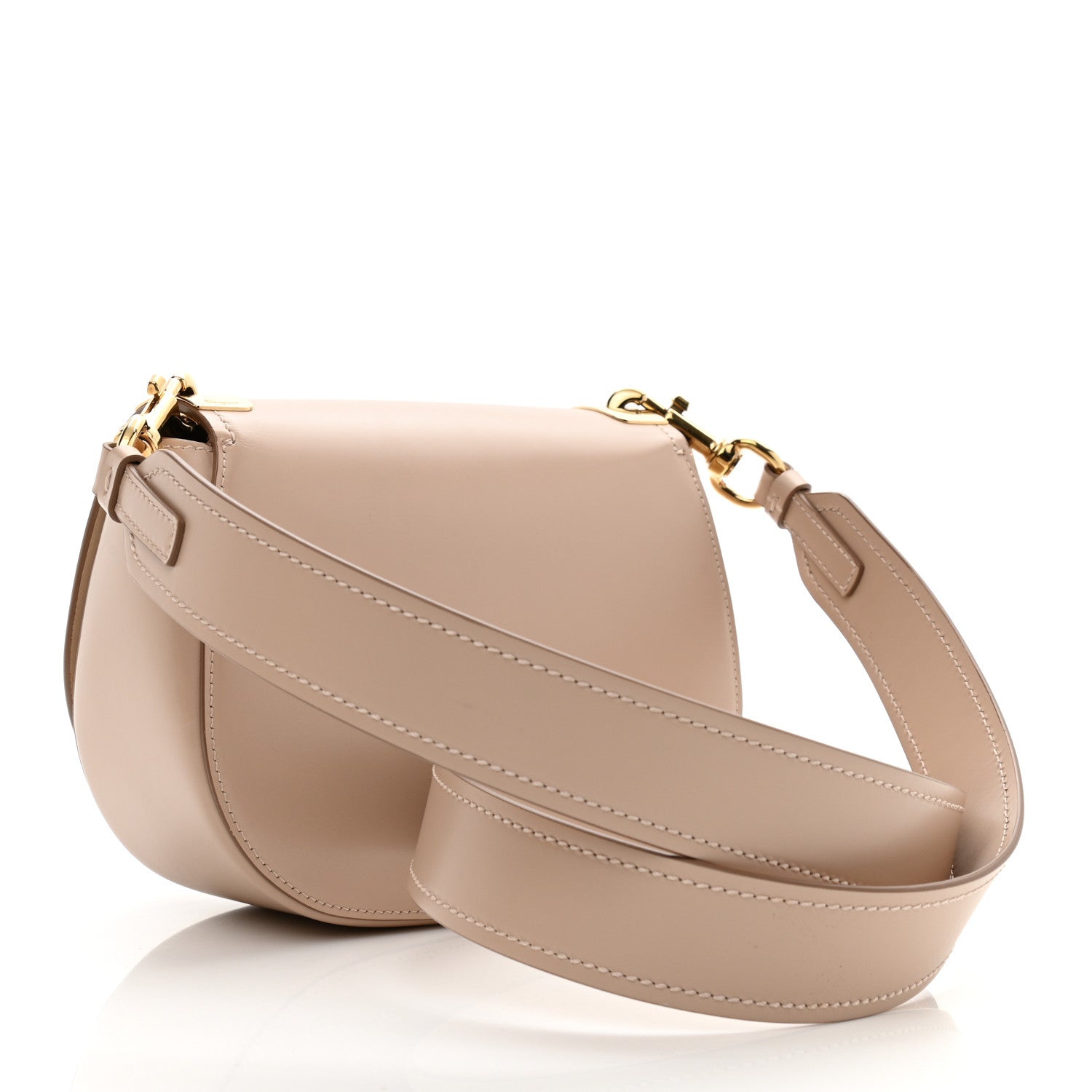 Salvatore Ferragamo Smooth Calfskin Small Anna Shoulder Bag New Bisque 3 of 10