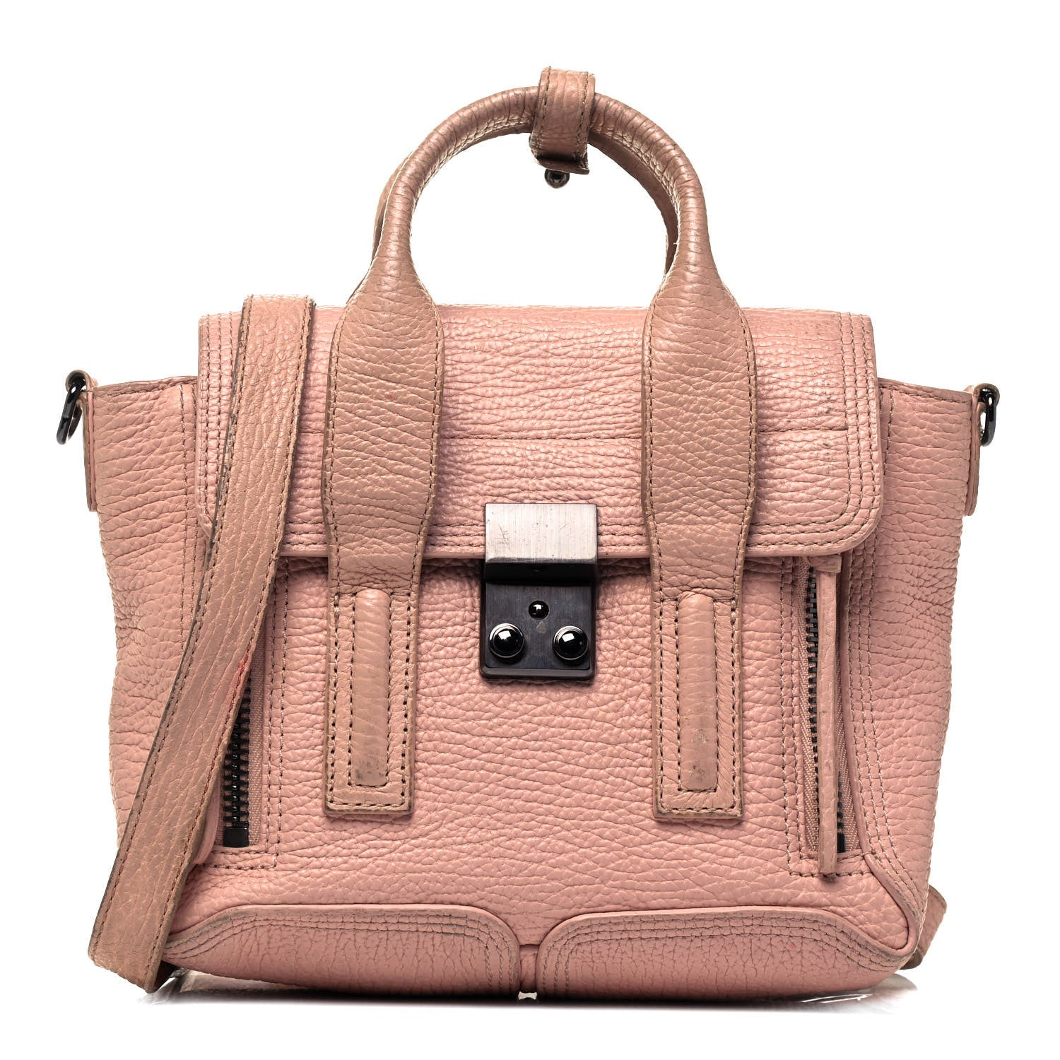 3.1 Phillip Lim Textured Calfskin Mini Pashli Satchel Petal 1 of 8