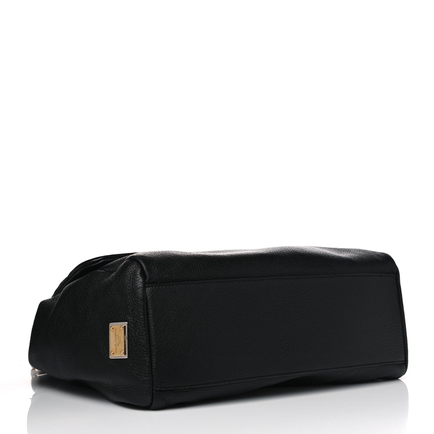 Dolce & Gabbana Grained Deerskin Large Miss Sicily Satchel Black 3 of 11