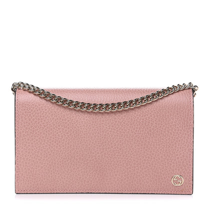 Gucci Dollar Calfskin Medium Betty Chain Wallet Soft Pink 1 of 9