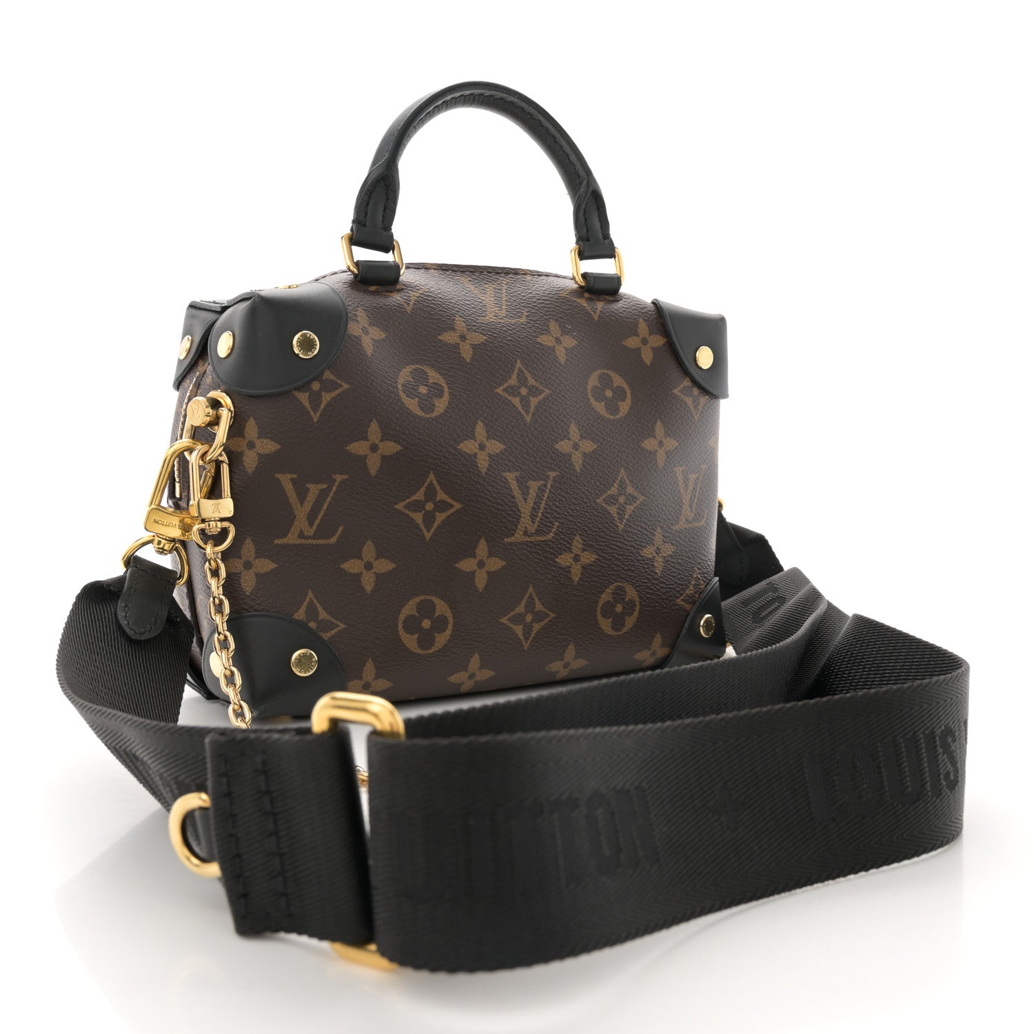 Louis Vuitton Monogram Petite Malle Souple Black 3 of 10