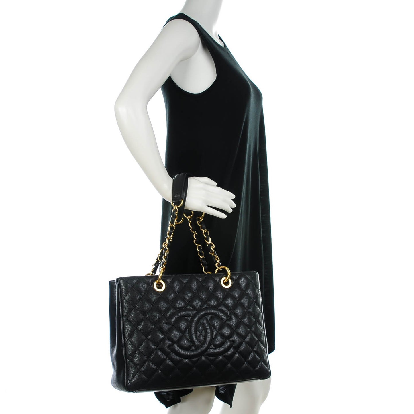 Caviar Grand Shopping Tote GST Black