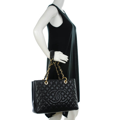 Chanel Caviar Grand Shopping Tote GST Black 2 of 7