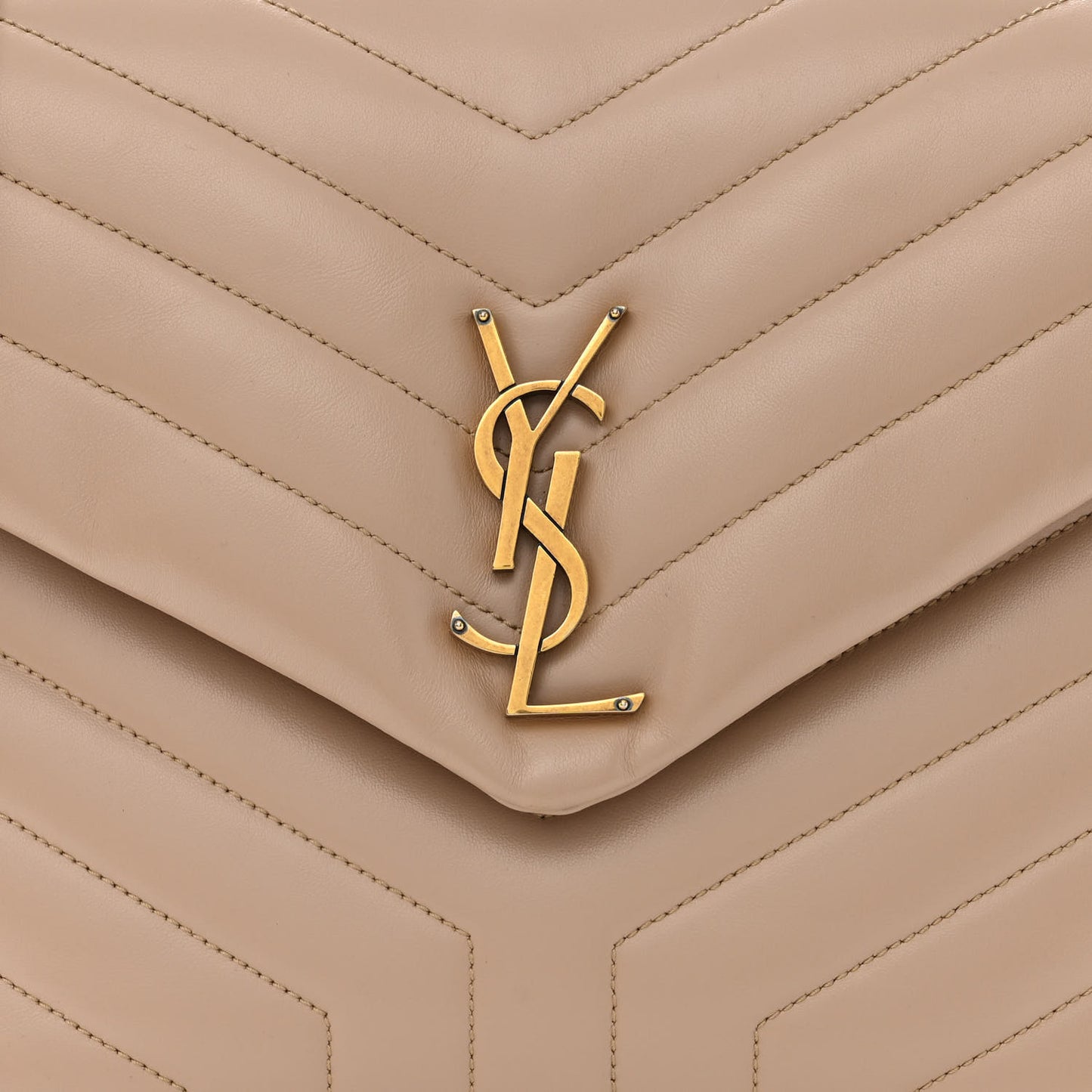 Calfskin Y Quilted Monogram Medium Loulou Chain Satchel Blush