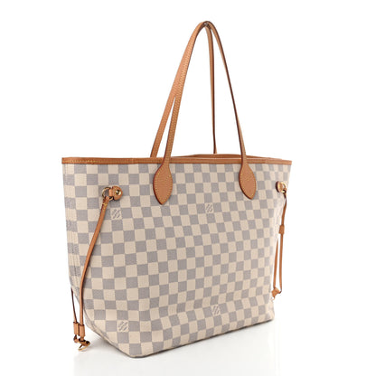 Louis Vuitton Damier Azur Neo Neverfull MM Rose Ballerine 3 of 9