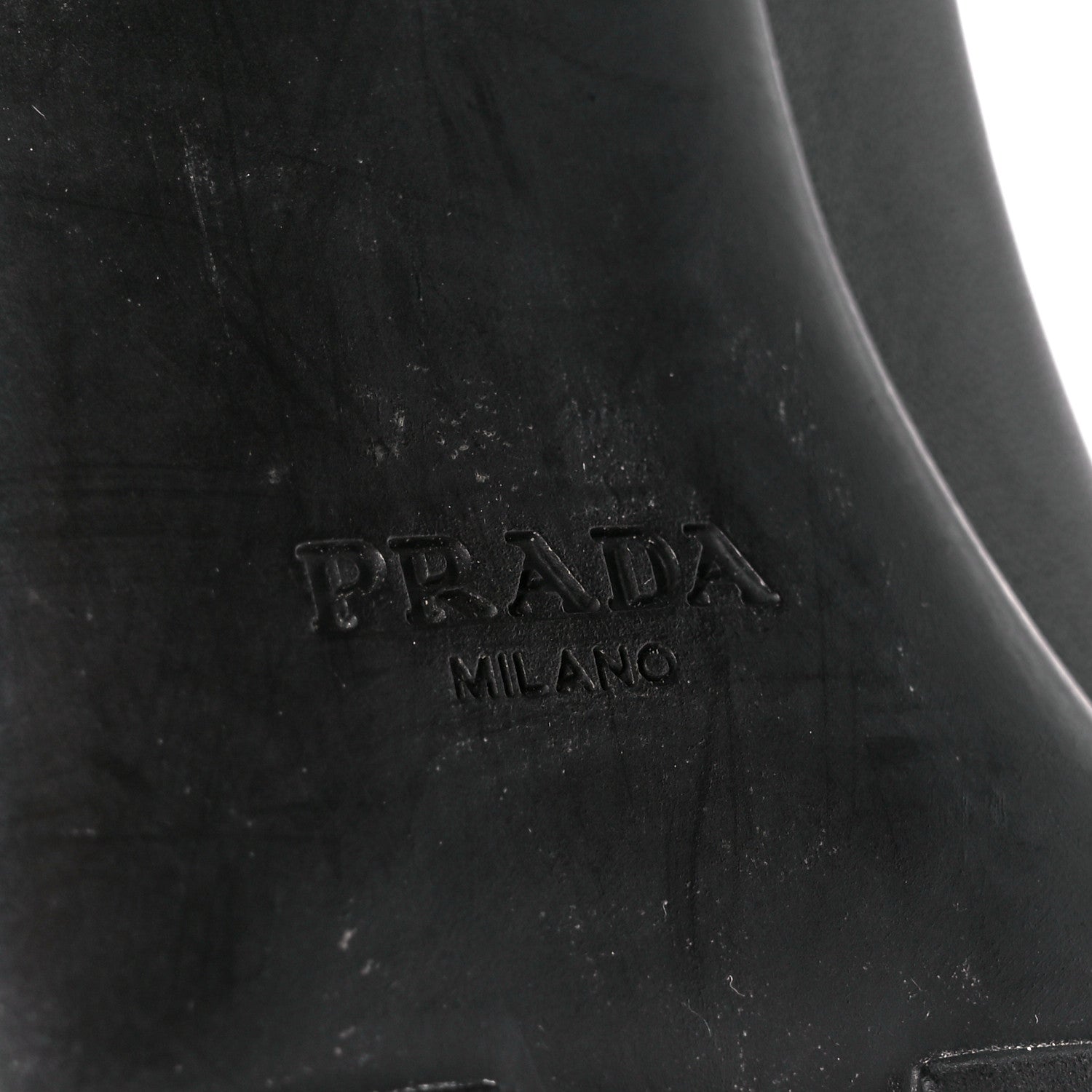 Prada Vitello Montana Neoprene Lace Up Chelsea 110mm Ankle Boots 39 Black Arancio 6 of 9