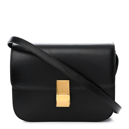 Celine Box Calfskin Medium Classic Box Flap Bag Black 1 of 16