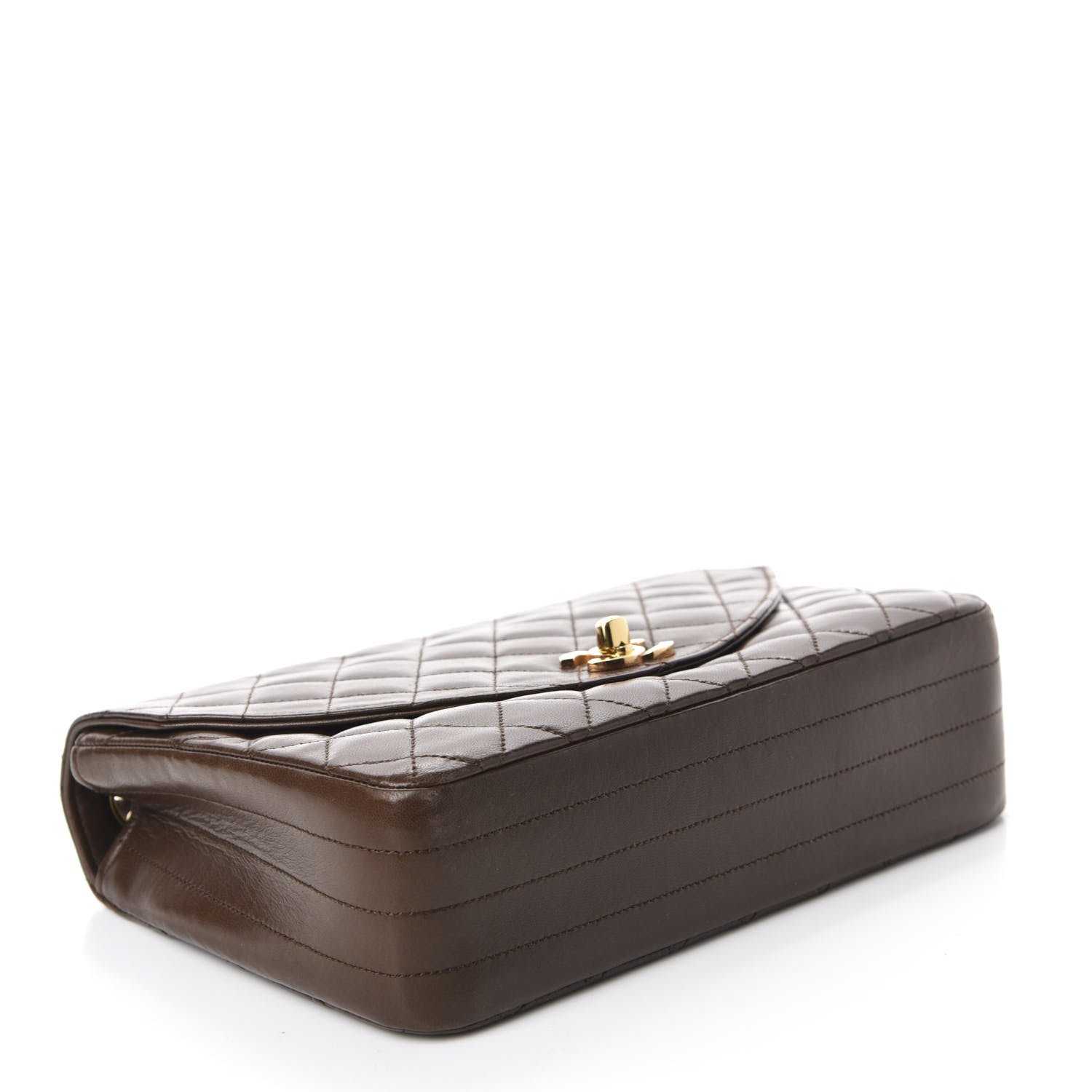 Chanel Lambskin Quilted Small Single Flap Brown 4 of 11